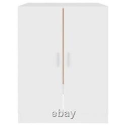 Cabinet de Machine à Laver pour Salle de Bain, Rangement de Buanderie avec Porte