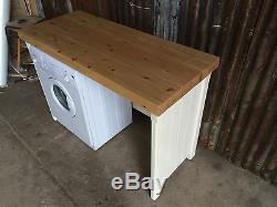Double Rustique Pine Gap Appliance Logement Sèche-linge Lave-vaisselle Couverture