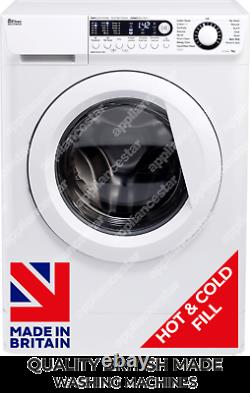 Ebac Awm74d2h-wh Super Silent Washing Machine 7kg, 1400 Spin Hot & Cold Fill