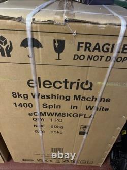 ElectriQ Machine à laver pose libre 8 kg 1400 tr/min blanche