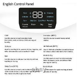 English Control&manual Wall Mountable Washerdyer Combomini Daewoo Dwc-m25cw