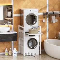 Kit d'empilage pour sèche-linge, kit d'empilage pour machine à laver avec support coulissant.