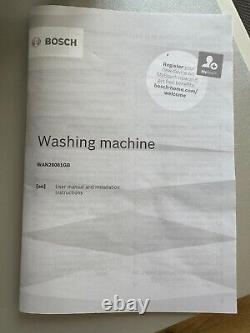 Lave-linge Bosch EcoSilence Drive de moins de 2 ans