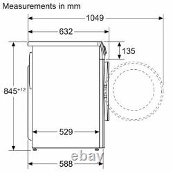 Lave-linge Bosch Série 6 10 kg 1400 RPM Blanc, classe A avec SpeedPerfect
