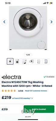 Lave-linge Electra W1245CT0W WH en blanc