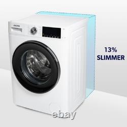 Lave-linge ElectriQ 10 kg 1400 tr/min Vapeur Lavage Rapide Moteur Inverter Classe A