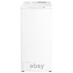 Lave-linge ElectriQ 6 kg à chargement par le dessus, compact 40 cm, 1 200 tr/min, vapeur, blanc, classe énergétique C