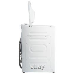 Lave-linge ElectriQ 6 kg à chargement par le dessus, compact 40 cm, 1 200 tr/min, vapeur, blanc, classe énergétique C