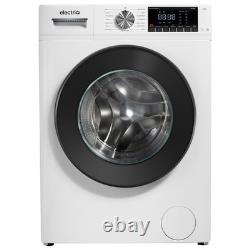 Lave-linge ElectriQ 8 kg 1400 tr/min blanc vapeur lavage rapide silencieux classe A