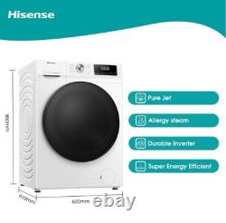 Lave-linge Hisense Blanc 3Q 10kg 1400tr/min LED Neuf WFQA1014EVJM