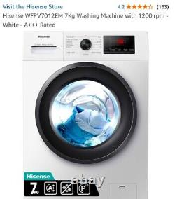Lave-linge Hisense WFQP7012EVM 7Kg Blanc 1200 RPM Classe C