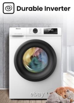 Lave-linge Hisense WFQP9014EVM 9 kg 1400 RPM Classe C Blanc Inverter Vapeur