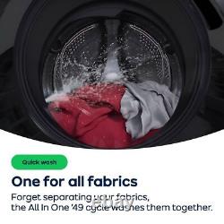 Lave-linge Hoover H3WO4105TABB4-80 10Kg Noir 1400 RPM Classe B