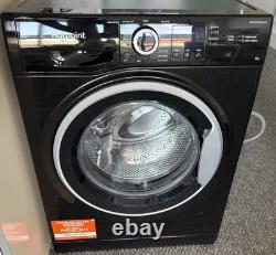 Lave-linge Hotpoint NSWR 846 BS UK 8 kg à chargement frontal en pose libre, noir
