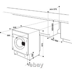 Lave-linge Indesit BIWMIL91485UK 9Kg Blanc 1400 RPM Classe B