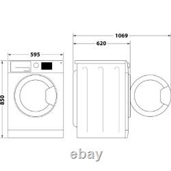 Lave-linge Indesit BWE 111496X WV UK 11Kg Blanc 1400 RPM A Classe énergétique