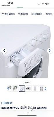 Lave-linge Indesit MTWC 71485 W UK 7 kg avec 1400 tr/min Blanc Énergétique B