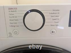 Lave-linge LG 10 kg. Âgé de 9 mois. Garantie de 15 mois. Plan de soin de 2 ans.