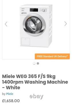 Lave-linge Miele W1 WEG365 POWERWASH 9kg couleur blanche Énergie notée 1400tr/min