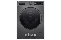 Lave-linge à vapeur 9 kg, argent foncé, boîte ouverte (Veuillez lire)