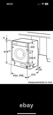 Lave-linge blanc intégré Bosch WIW29301GB (Achetez-le maintenant au meilleur prix sur eBay)
