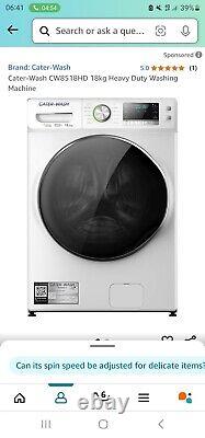 Lave-linge industriel Cater-Wash CW8518HD 18kg défectueux ERREUR E50