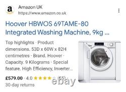 Lave-linge intégré Hoover HBWOS69TAME 9 kg 1600 tours/min affichage Exposé Neuf
