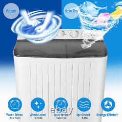 Lave-linge portable 4,5 KG/8,5 KG Mini lave-linge compacte essoreuse pour dortoir