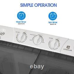 Lave-linge portable 4,5 KG/8,5 KG Mini lave-linge compacte essoreuse pour dortoir