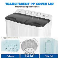 Lave-linge portable 4,5 KG/8,5 KG Mini lave-linge compacte essoreuse pour dortoir