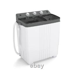 Lave-linge portable COSTWAY à double cuve 8 kg - Gris