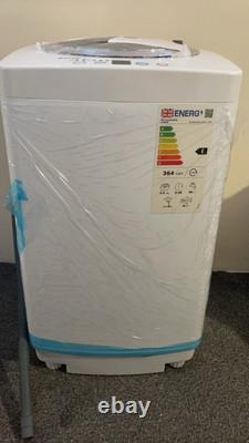 Lave-linge portable entièrement automatique avec 6 programmes et 3 niveaux d'eau