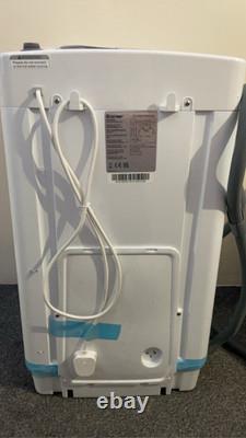 Lave-linge portable entièrement automatique avec 6 programmes et 3 niveaux d'eau