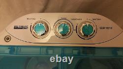 Laveuse-sècheuse portable compacte à deux cuves pour dortoir, camping et lessive