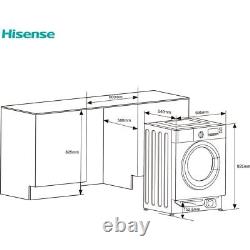 Machine à laver Hisense WF3M841BWI de 8 kg Blanc 1400 tours/min Classe A