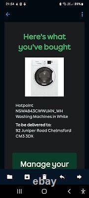 Machine à laver Hotpoint NSWF 845C W UK N 8kg Blanc (869991651760)