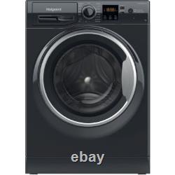 Machine à laver Hotpoint NSWM 7469 BS UK 7 kg noire 1400 tr/min classe A