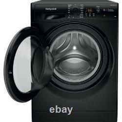 Machine à laver Hotpoint NSWM 846 BS UK noire 8kg 1400 tours/min Autonome