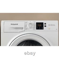 Machine à laver Hotpoint NSWM743UWUKN blanche 7kg 1400 tours/min sur pied