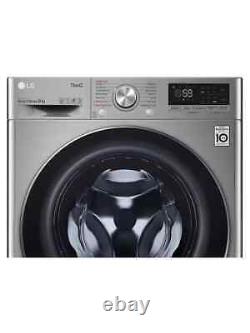 Machine à laver LG F4V709STSE avec affichage numérique et protection contre le débordement, autoportante.