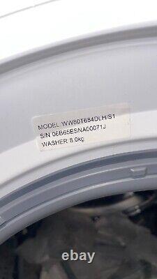 Machine à laver Samsung WW80T534DAW avec dosage automatique, 8kg, 1400tr/min, blanche