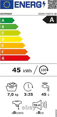 Machine à laver blanche Anti-Taches NSWM 7469 W UK 7 Kg