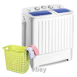 Machine à laver mini 8 kg avec contrôle du temps et tuyau de drainage - Blanc