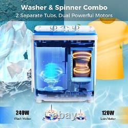 Machine à laver portable Costway Mini 4,5 kg Compact Twin Tub Laundry Washer