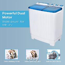 Machine à laver portable à double cuve Machine à laver à laver 7,5 kg + sèche-linge 3 kg