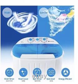 Machine à laver portable à double cuve capacité 5 kg et combo essoreuse