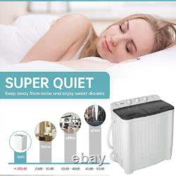 Machine à laver portable à double cuve de 8,5 kg, compact mini lave-linge essoreuse