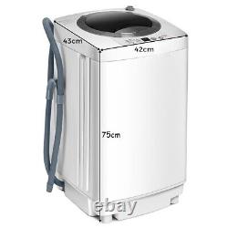 Machine à laver portable compacte 2-en-1 avec capacité de lavage/essorage automatique complète de 3,5 kg.