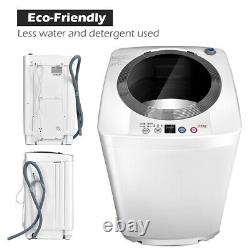 Machine à laver portable compacte 2-en-1 avec capacité de lavage/essorage automatique complète de 3,5 kg.