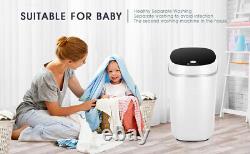 Machine à laver portable mini de 4,5 kg, compacte et avec essorage pour bébé et dortoirs.